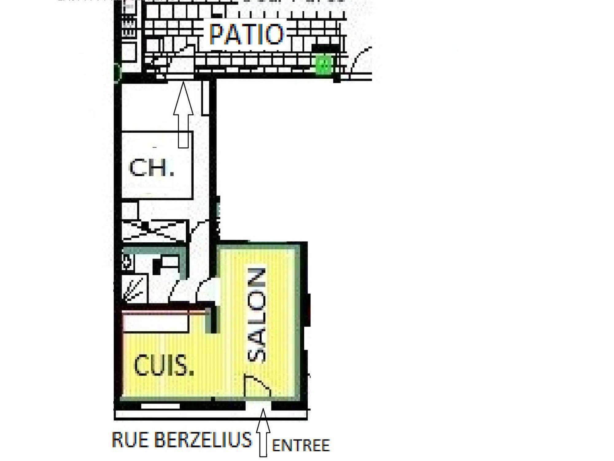 Red Guesthouse,3 Pieces De 40M2,Sejour,Salle A Manger Et Chambre,2 Lits Double Pour 1,2,3 Personnes,Niveau Rez De Chaussee,Entree Cote Rue Berzelius Paris 17,Calme,Vue Sur Patio Prive Ombrage-Ligne13 Stations Metro Porte De Clichy Et Brochant-Bus 54, Exterior foto